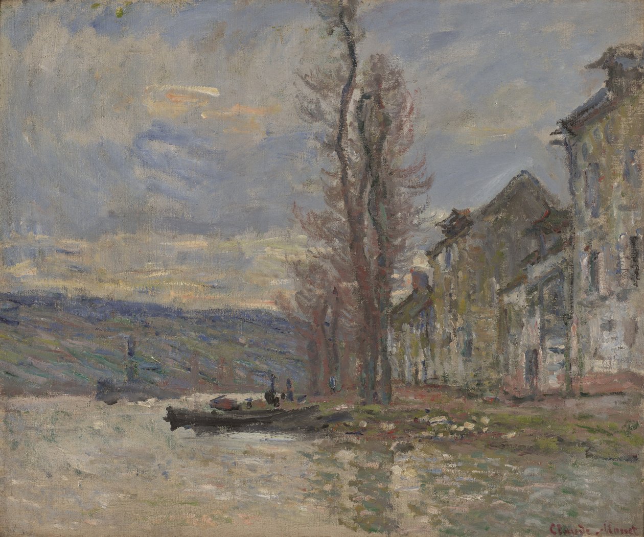 Fluss bei Lavacourt von Claude Monet