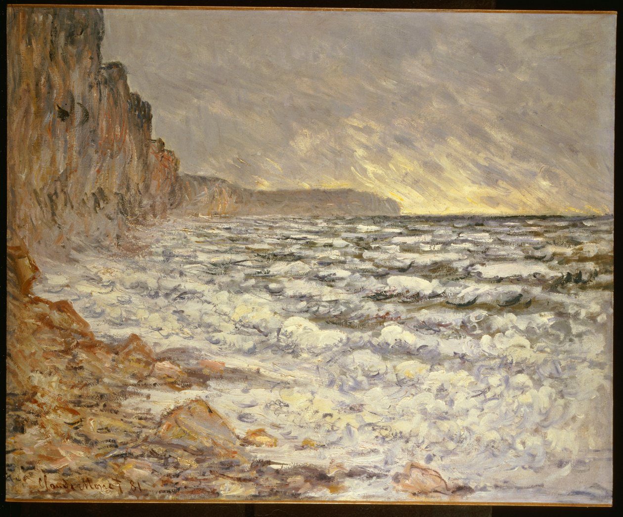 Strandpromenade, Fecamp von Claude Monet