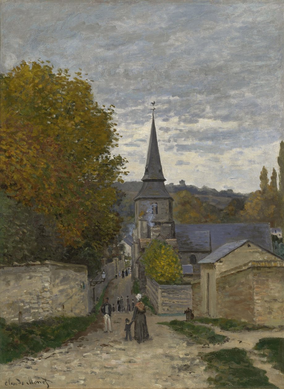 Straße in Sainte-Adresse, 1867 von Claude Monet