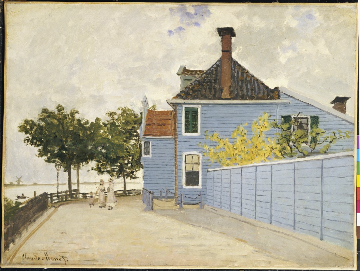 Das blaue Haus, Zaandam von Claude Monet