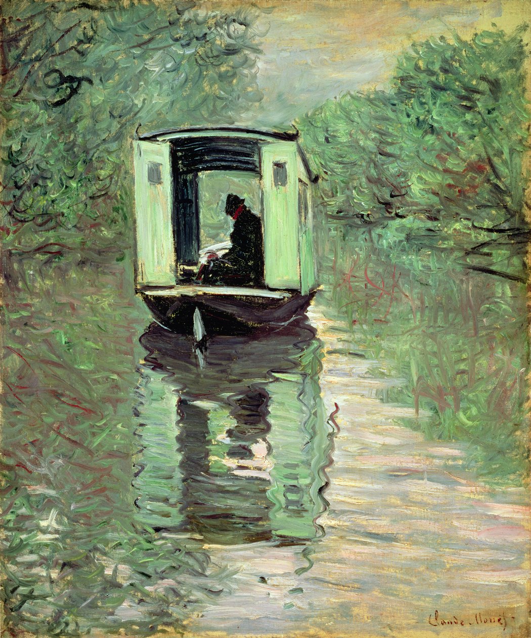 Das Bootstudio, 1876 von Claude Monet