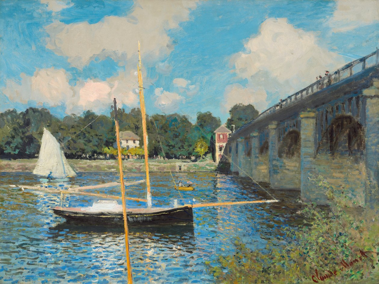 Die Brücke von Argenteuil von Claude Monet
