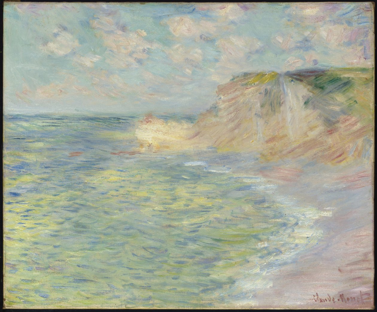 Die Klippe oben, 1885 von Claude Monet