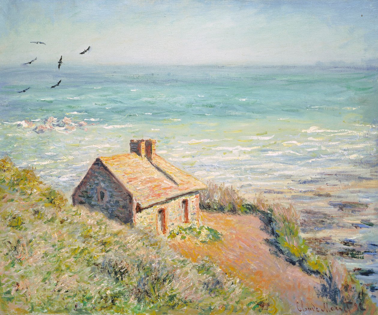 Die Zollhütte, Morgen, 1882 von Claude Monet