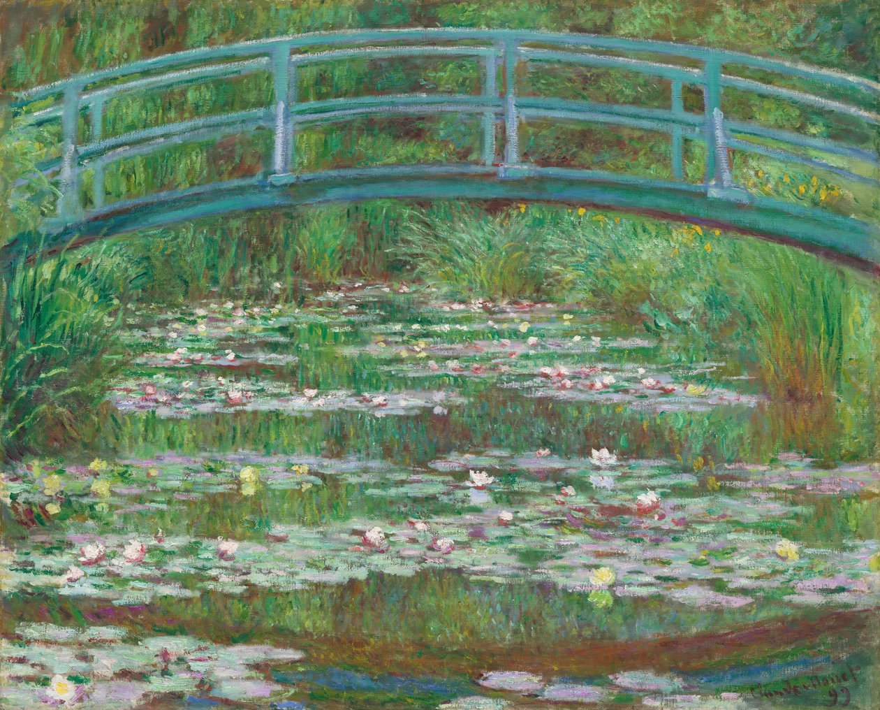 Die japanische Fußbrücke von Claude Monet