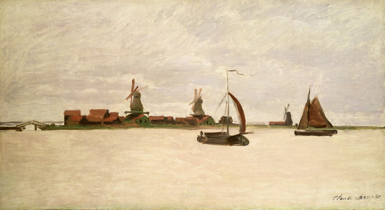 Der äußere Hafen von Zaandam, 1871 von Claude Monet