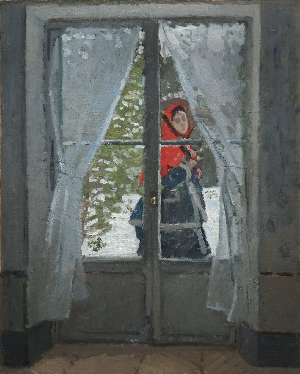 Das rote Halstuch, ca. 1868-73 von Claude Monet