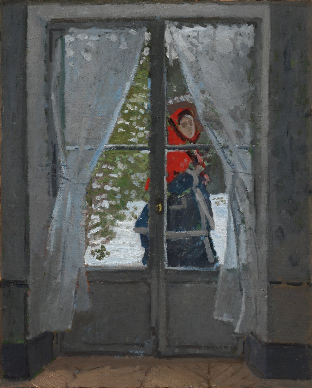 Das rote Tuch, ca. 1868-73 von Claude Monet