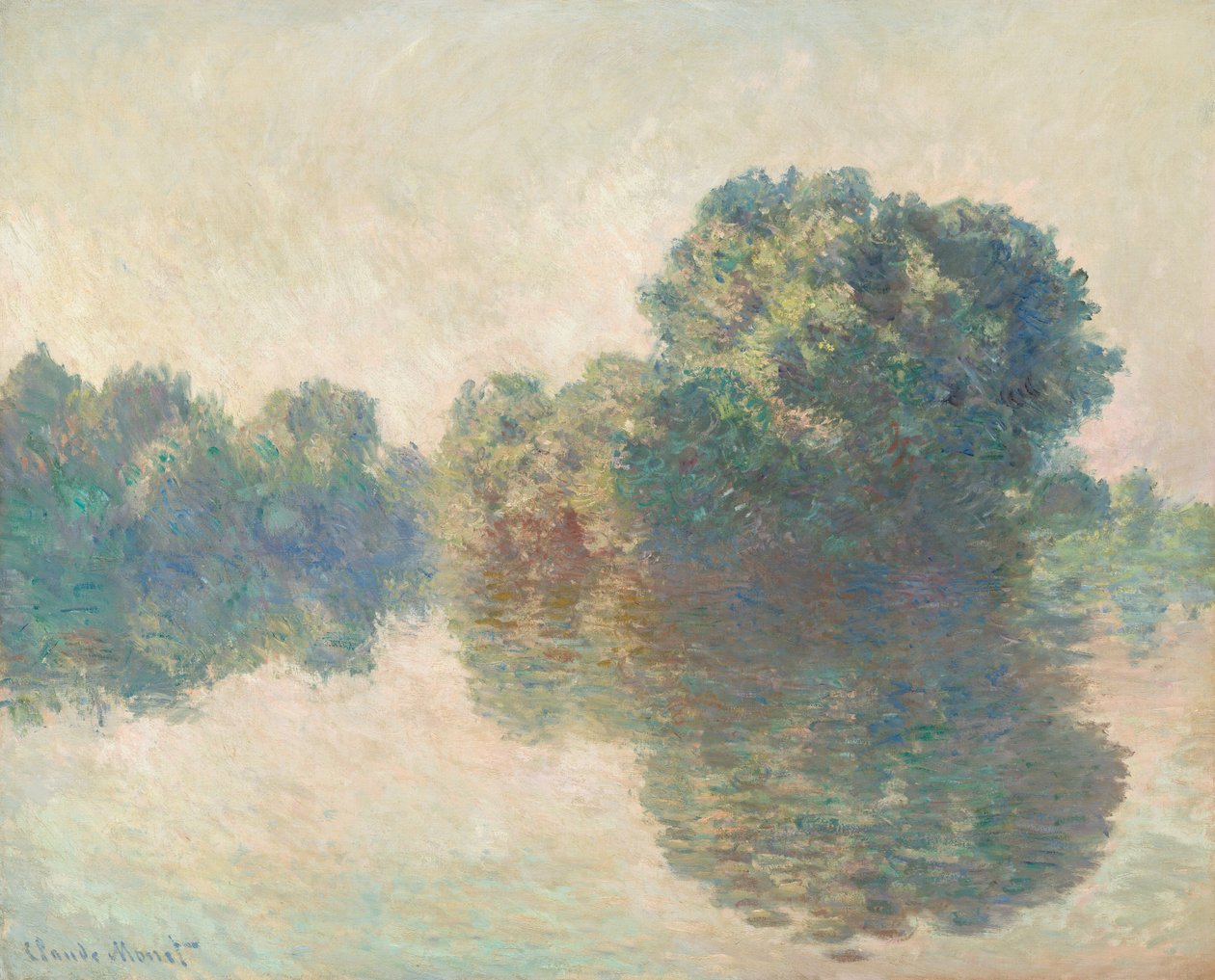 Die Seine in Giverny von Claude Monet