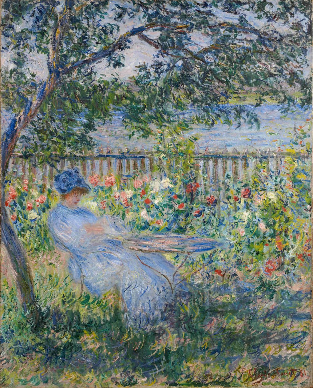 Die Terrasse in Vétheuil von Claude Monet