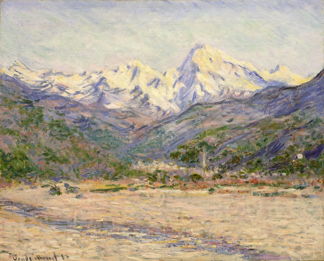 Das Tal der Nervia von Claude Monet
