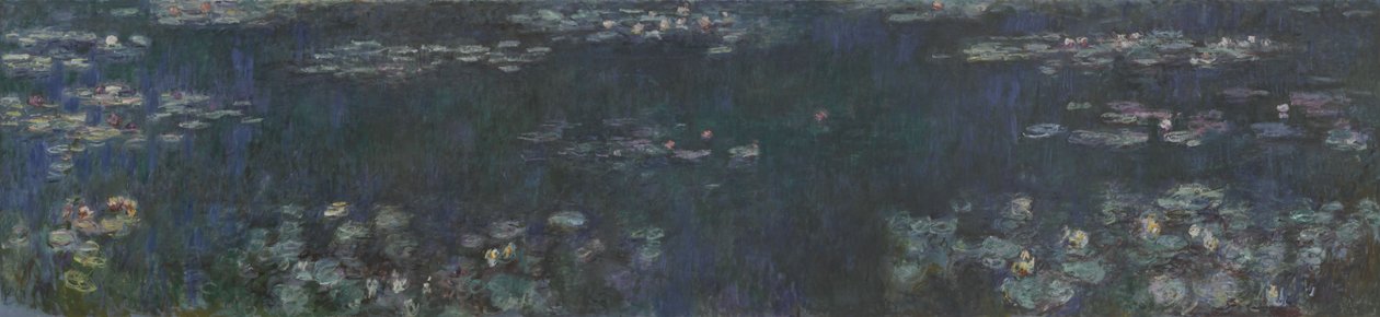 Die Seerosen - Grüne Reflexionen, 1914-1926 von Claude Monet