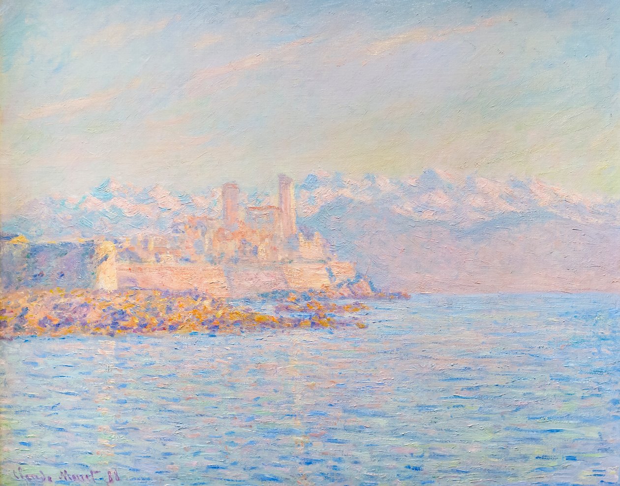 Das alte Fort in Antibes von Claude Monet
