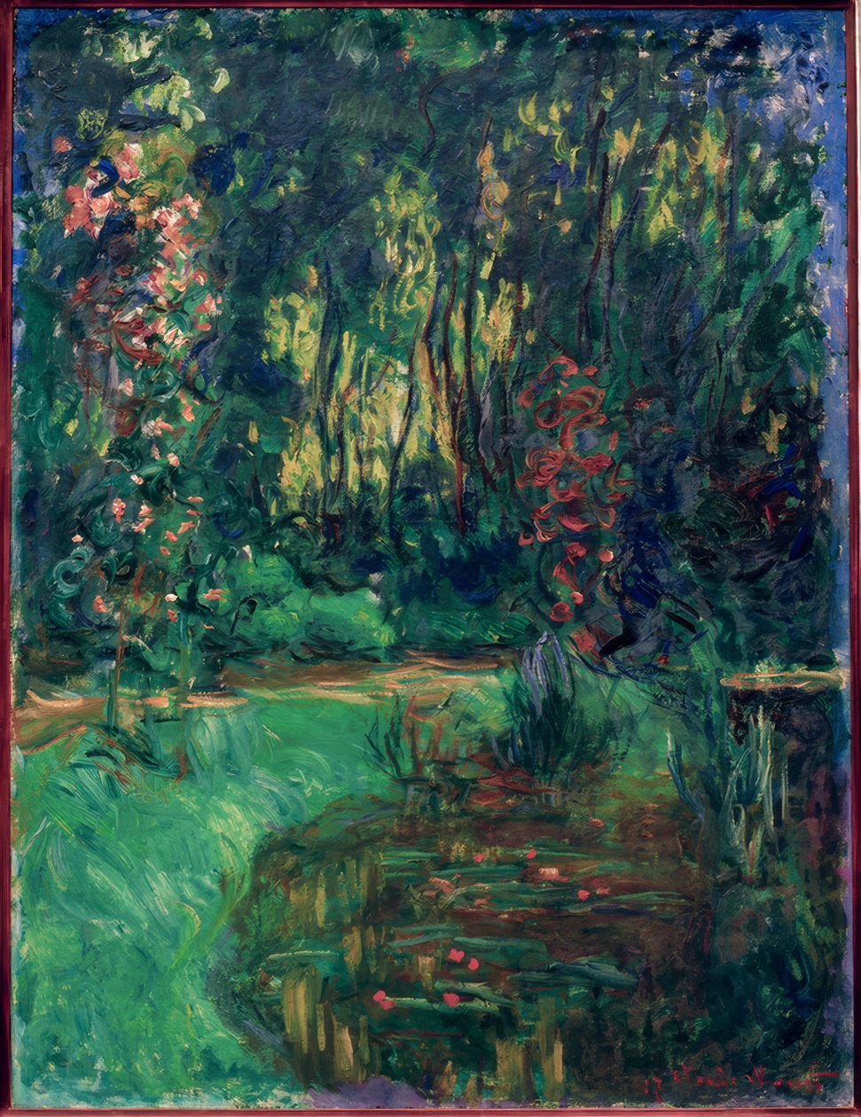 Eine Ecke des Teichs von Giverny von Claude Monet