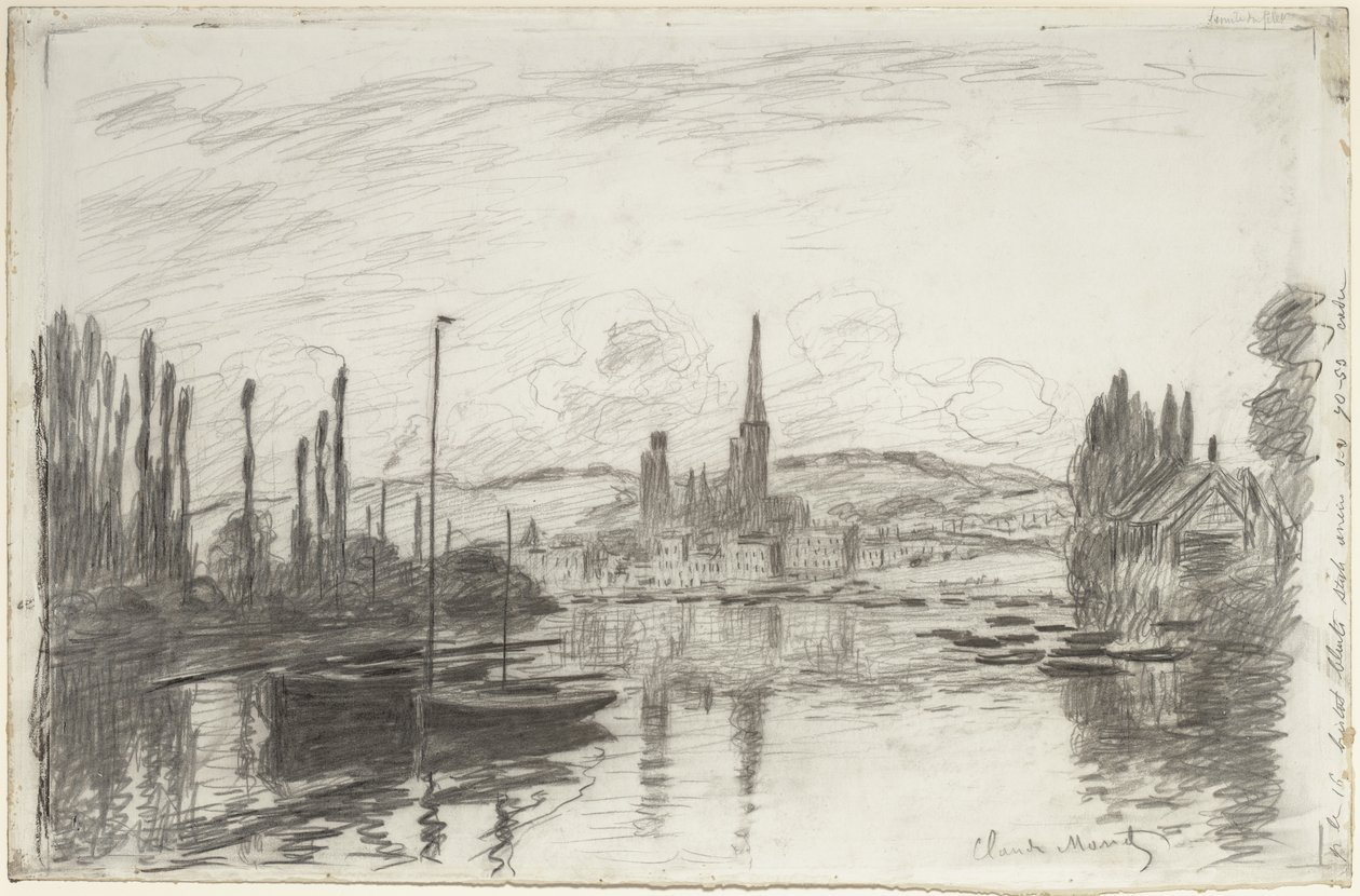 Blick auf Rouen, 1883 von Claude Monet