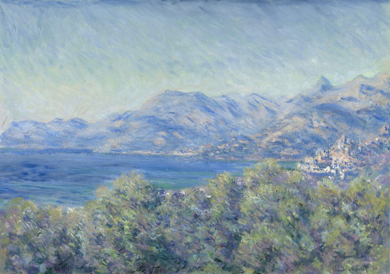 Blick auf Ventimiglia von Claude Monet