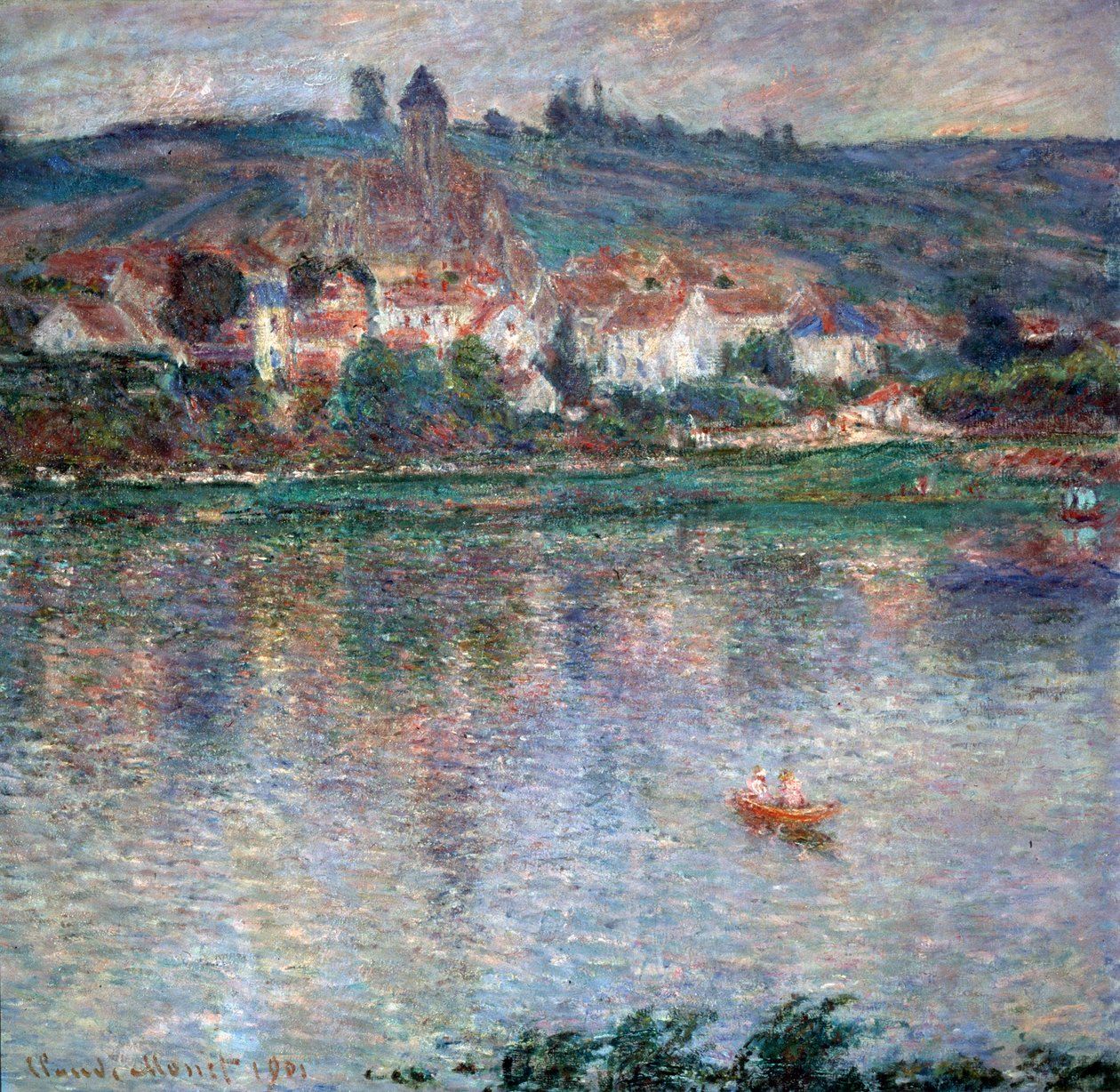 Dorf Vétheuil, 1901 von Claude Monet