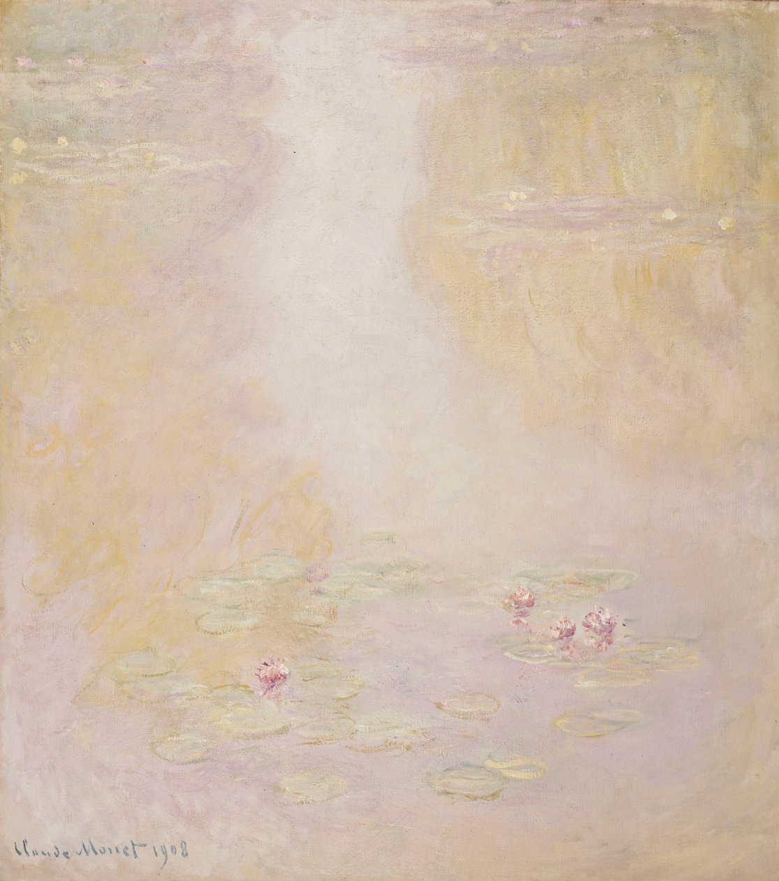 Seerosen, Giverny, 1908 von Claude Monet