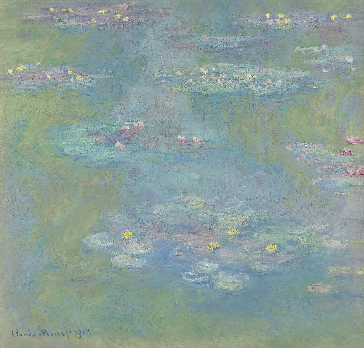 Seerosen; Nympheas, 1908 von Claude Monet