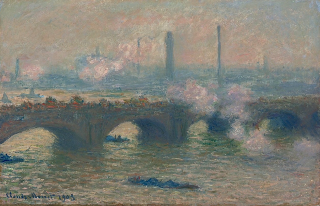 Waterloo-Brücke, grauer Tag, 1903 von Claude Monet