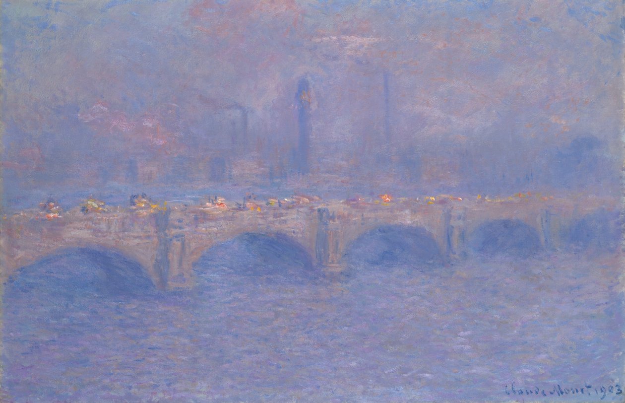 Waterloo-Brücke, Sonnenlichteffekt von Claude Monet