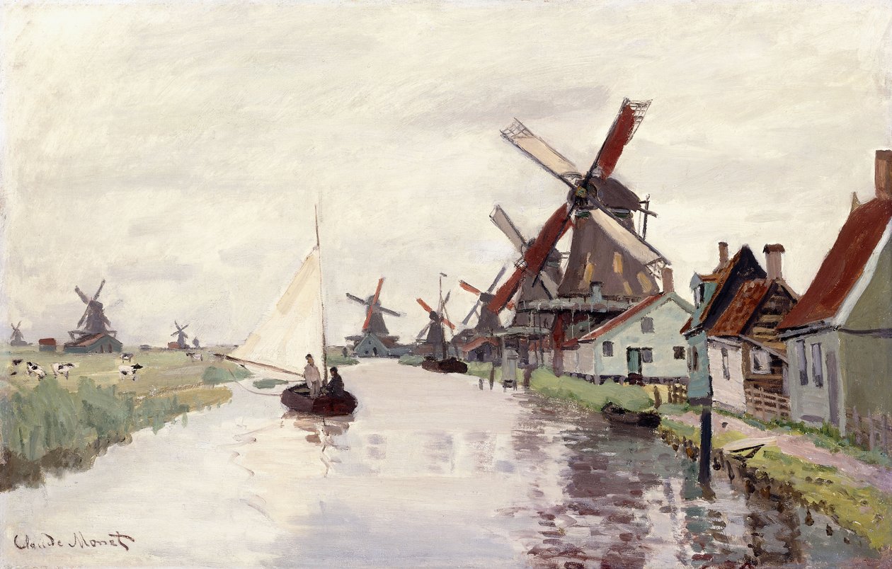 Windmühle in Holland, 1871 von Claude Monet