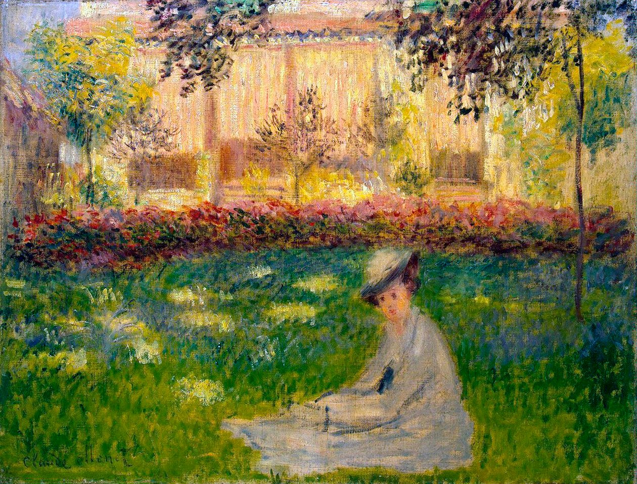 Frau im Garten, 1876 von Claude Monet