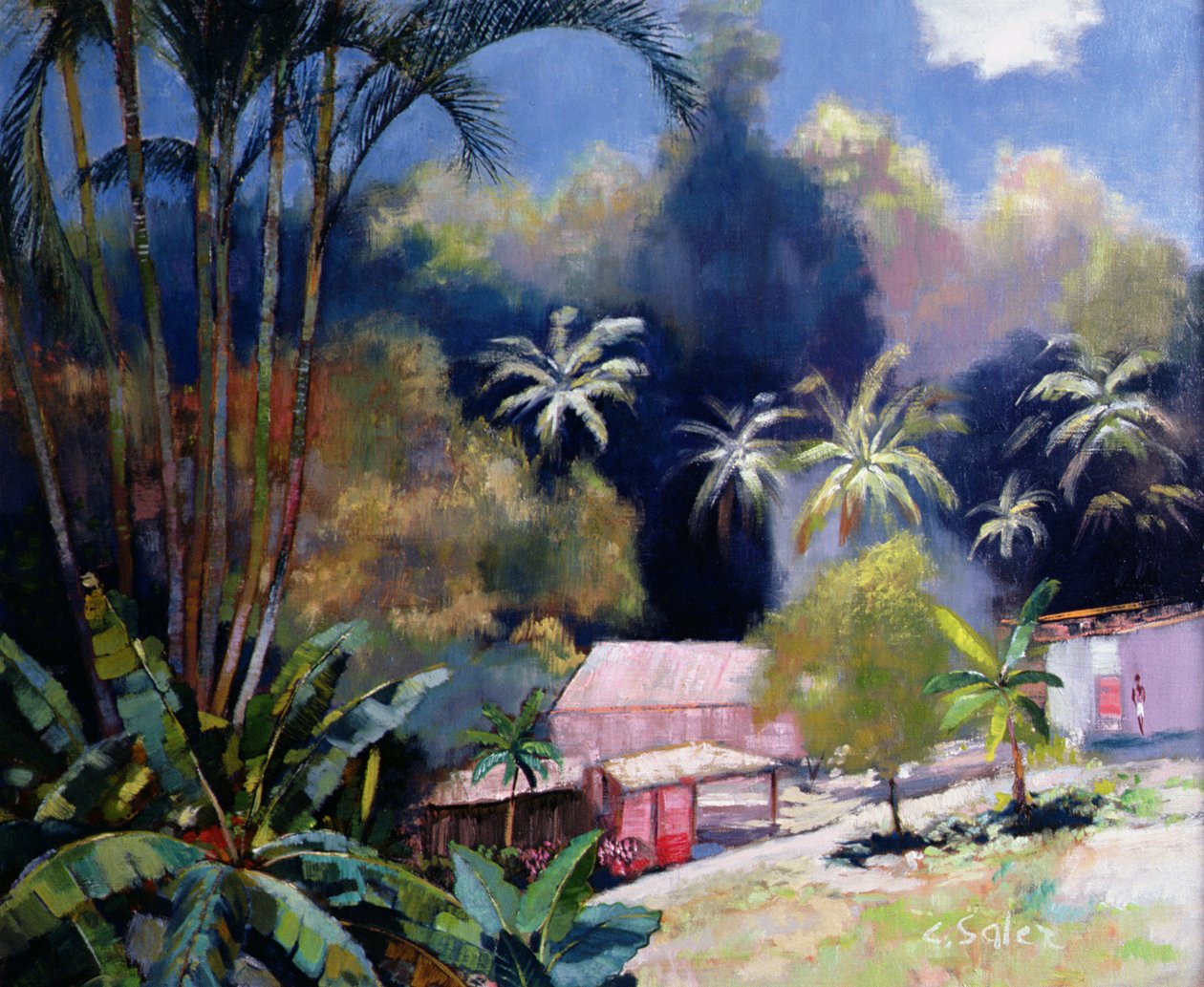 Tropischer Wald, Martinique von Claude Salez