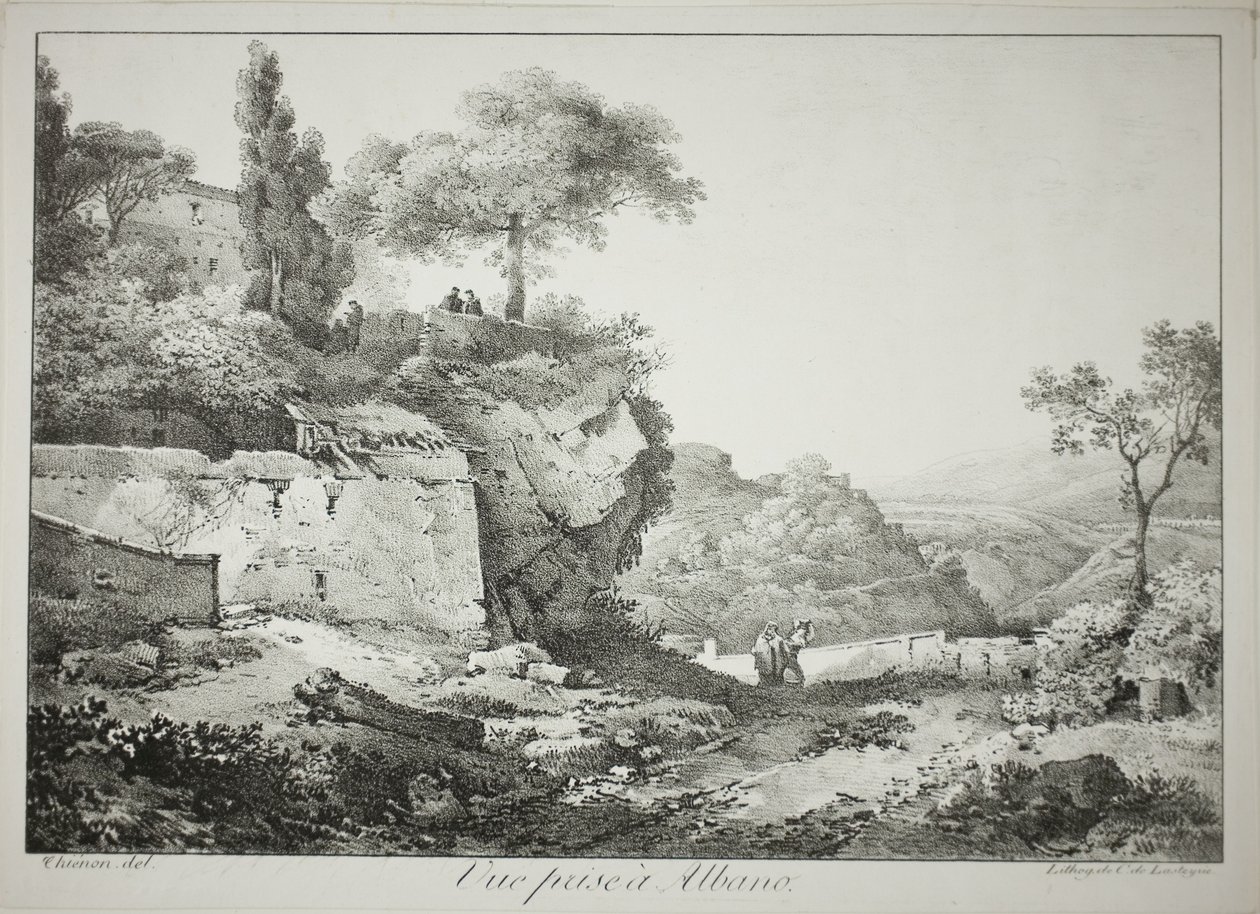 Ansicht von Albano von Claude Thienon