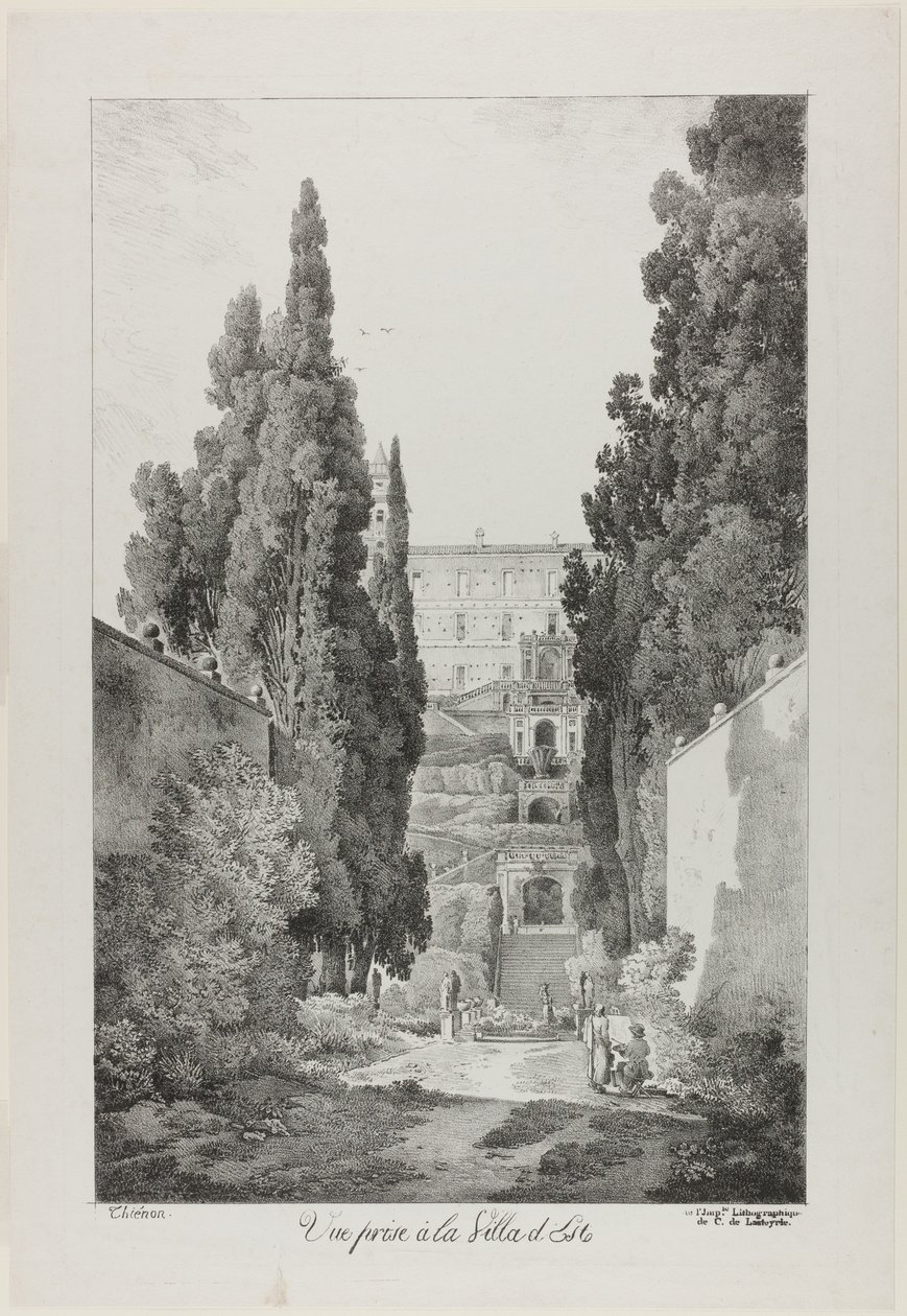 Blick auf die Villa d