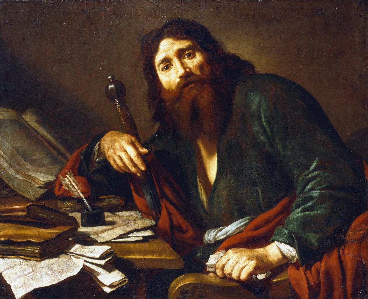 Sankt Paulus der Apostel, 17. Jahrhundert von Claude Vignon