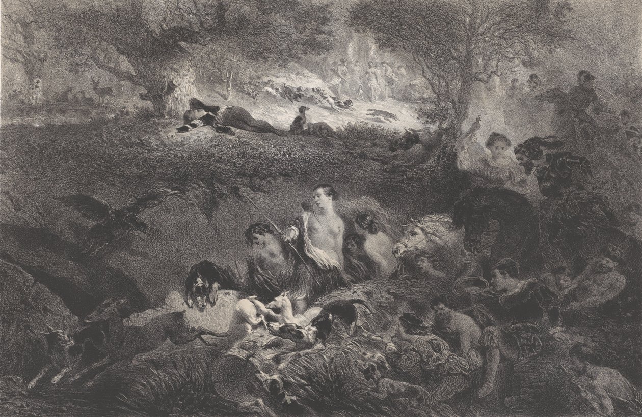 Träume von der Jagd, 1858 von Célestin Nanteuil