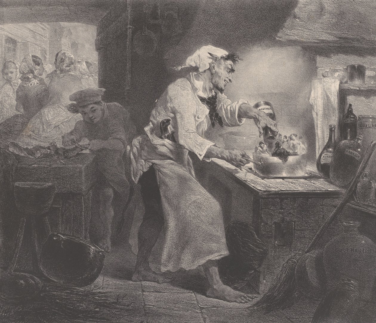 Die Töchter des Teufels, ca. 1848-62 von Célestin Nanteuil