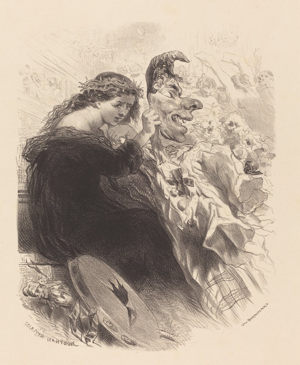 Die Frau hinter der Maske von Célestin Nanteuil