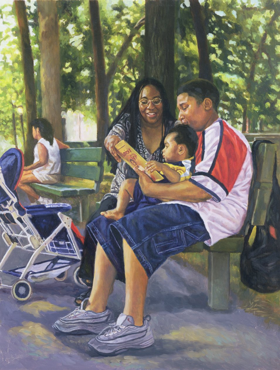 Familie im Park, 1999 von Colin Bootman