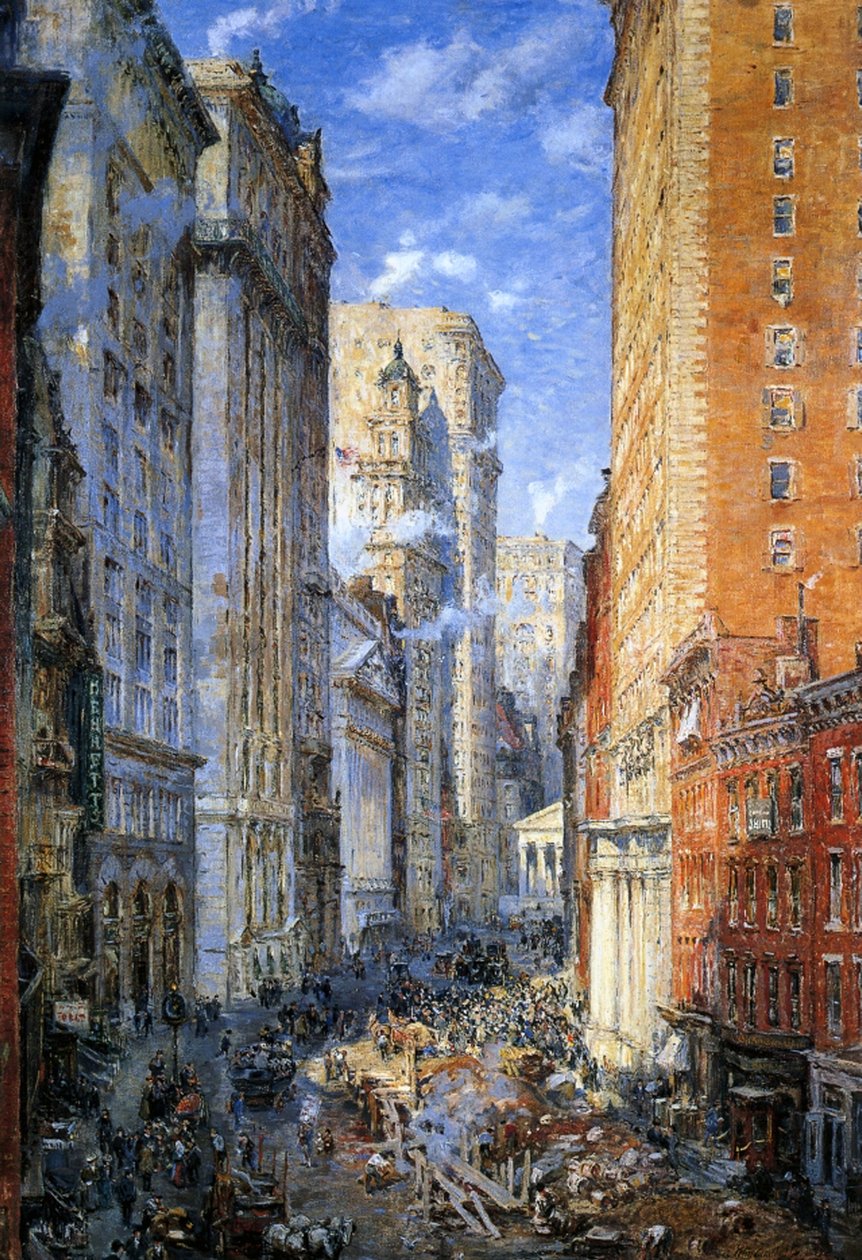 Broad Street, New York, ca. 1904 von Colin Campbell Cooper