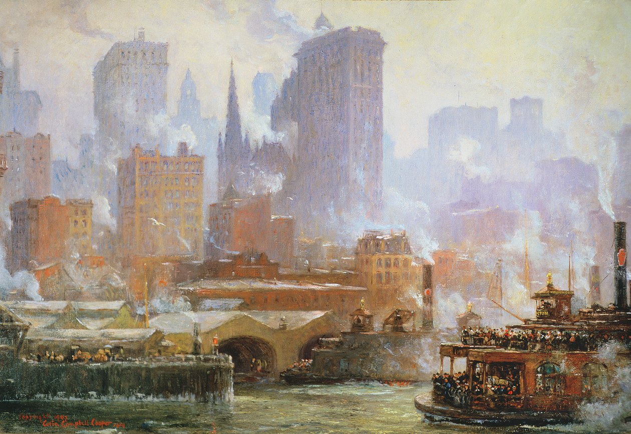Wall Street Fährschiff von Colin Campbell Cooper