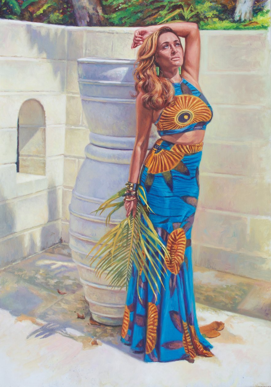 Dame in Blau von Colin Bootman