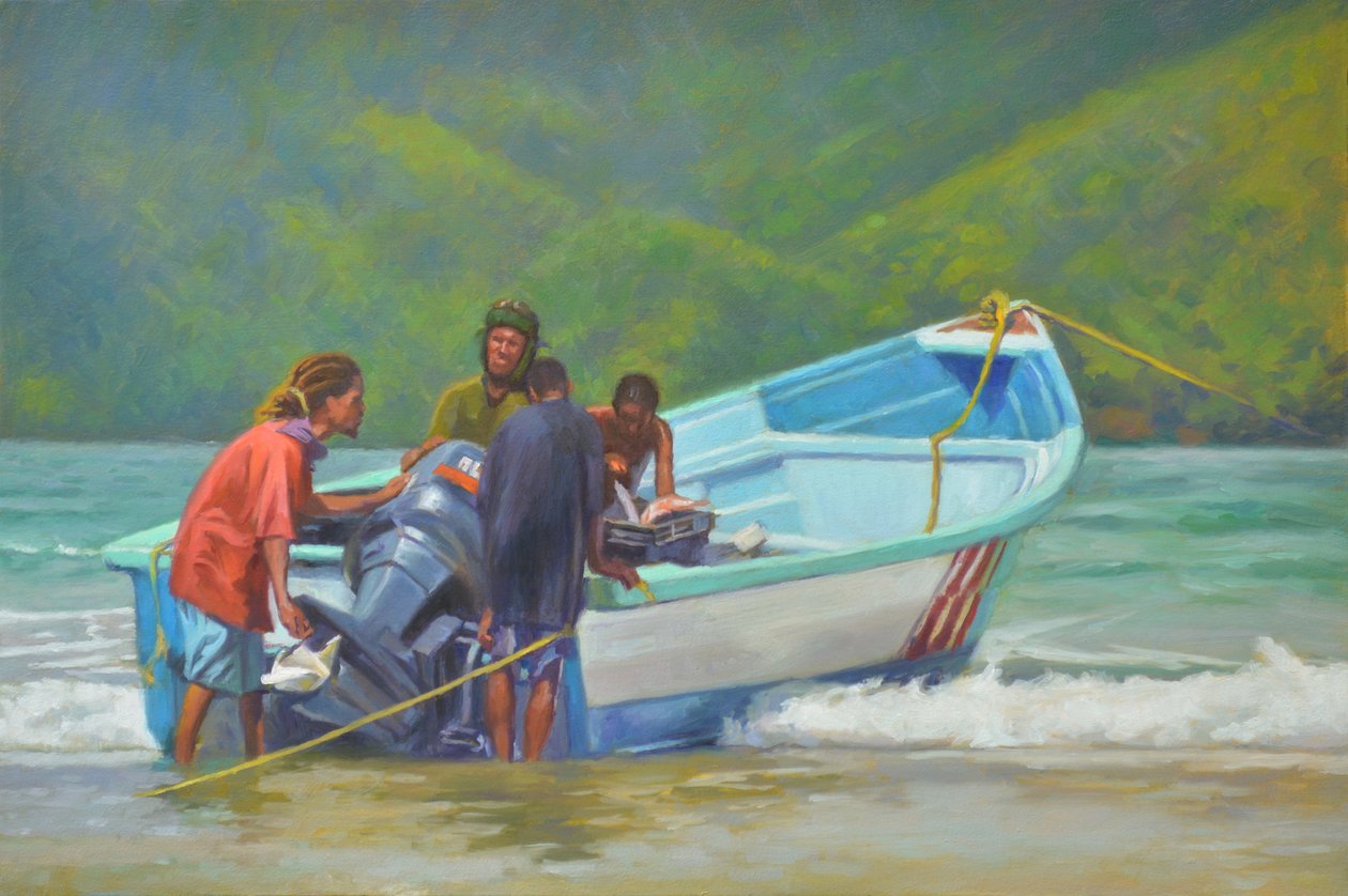 Roter Fisch von Colin Bootman