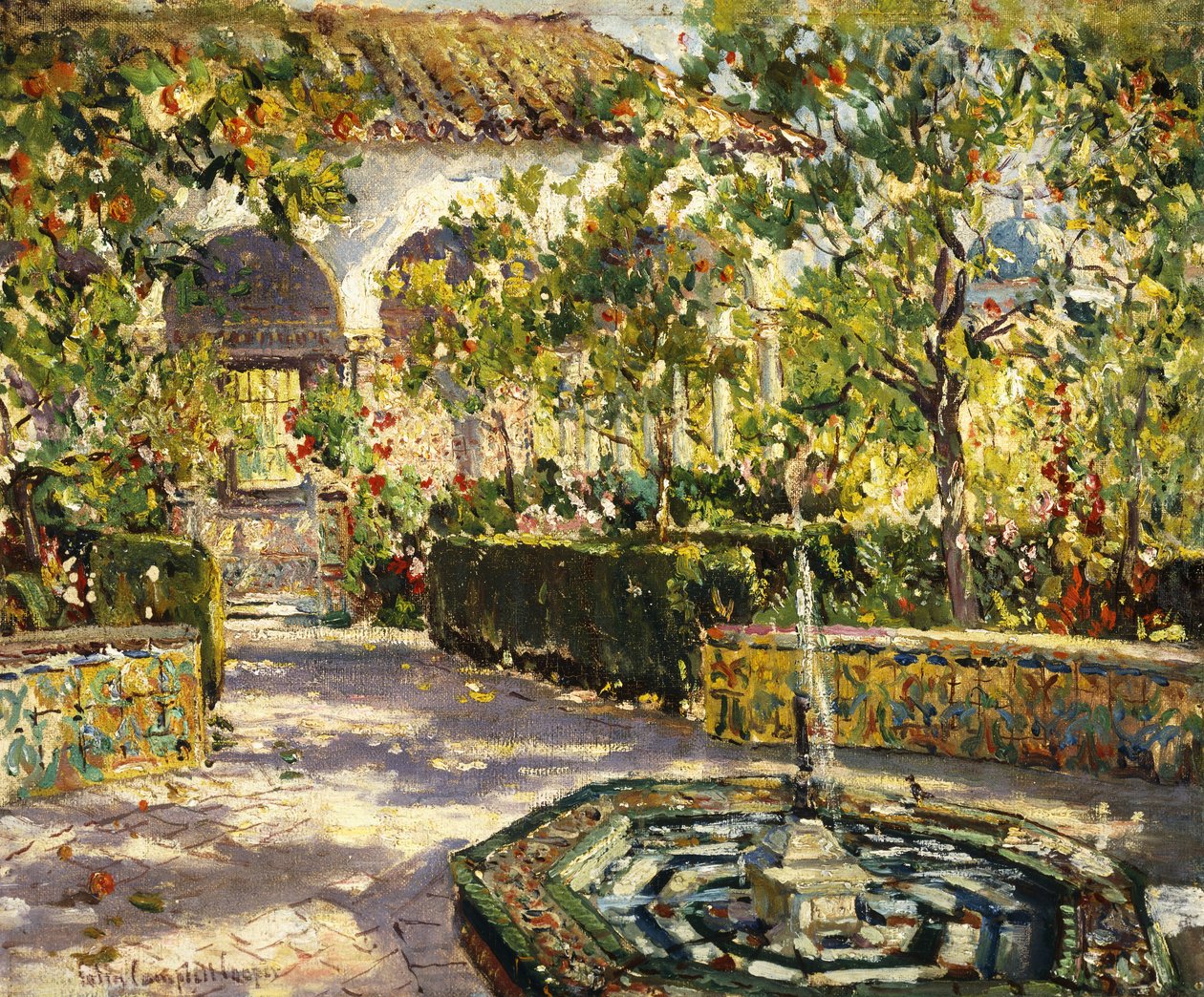 Alcazar-Gärten, Sevilla von Colin Campbell Cooper