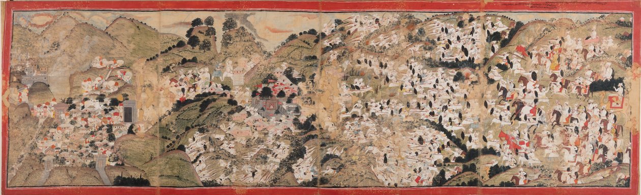 Raja Sansar Chand greift das Fort von Kangra an von Colin Murray