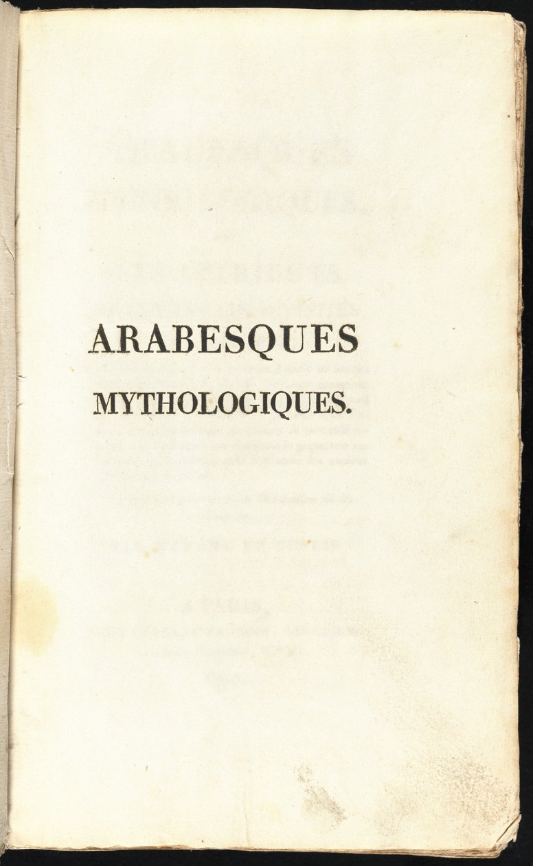 Mythologische Arabesken von Comtesse Stéphanie Félicité de Genlis