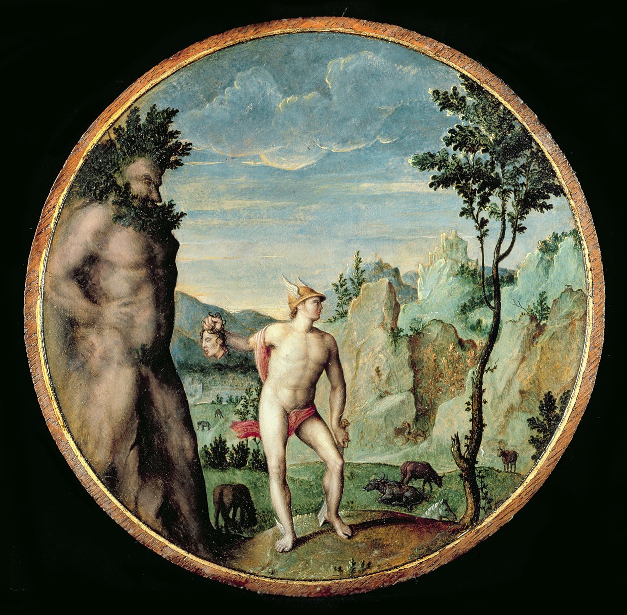 Perseus verwandelt Atlas in Stein von Congnet