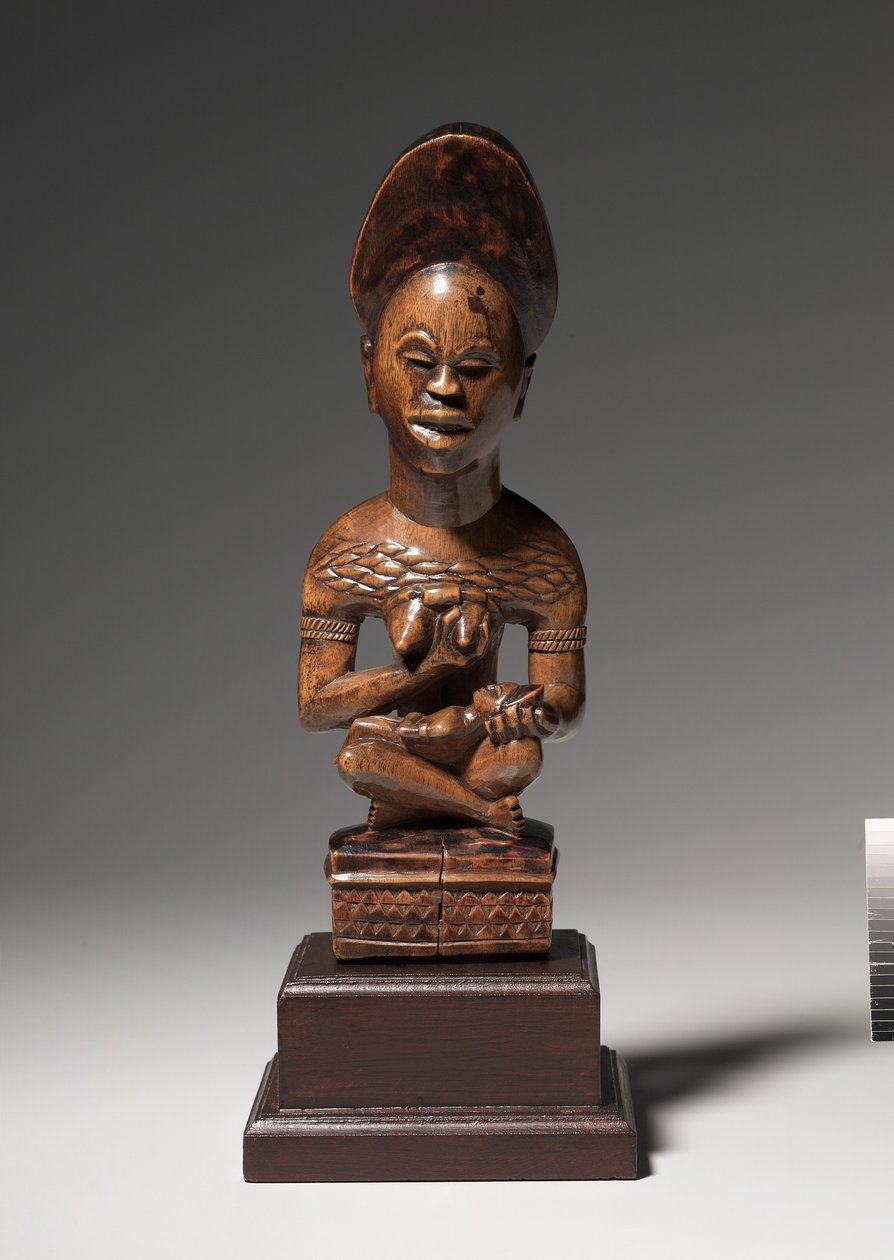 Mutter-und-Kind-Figur, Mitte bis Ende 1800er von Congolese School