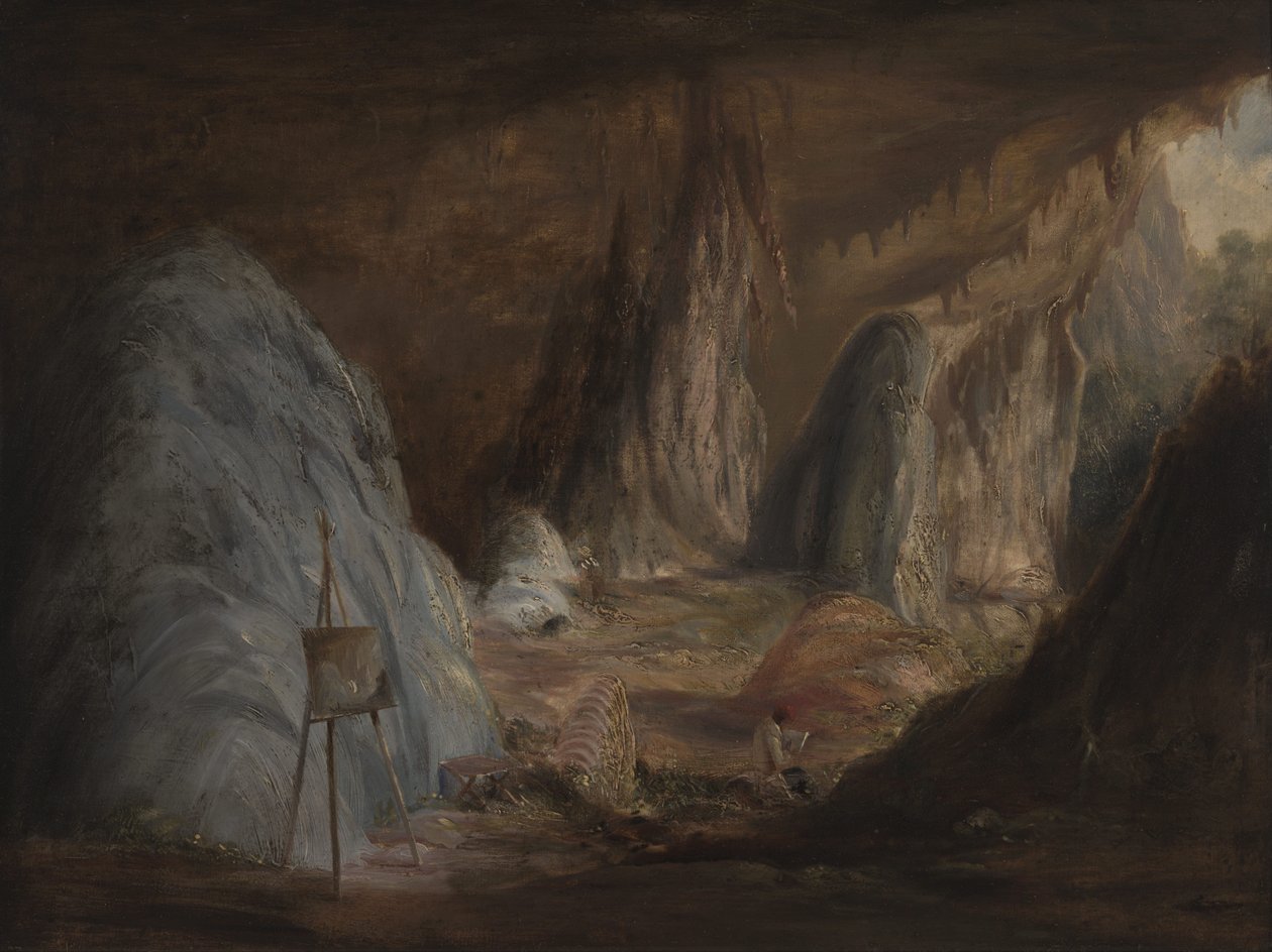 Stalagmiten, Burragalong-Höhle von Conrad Martens