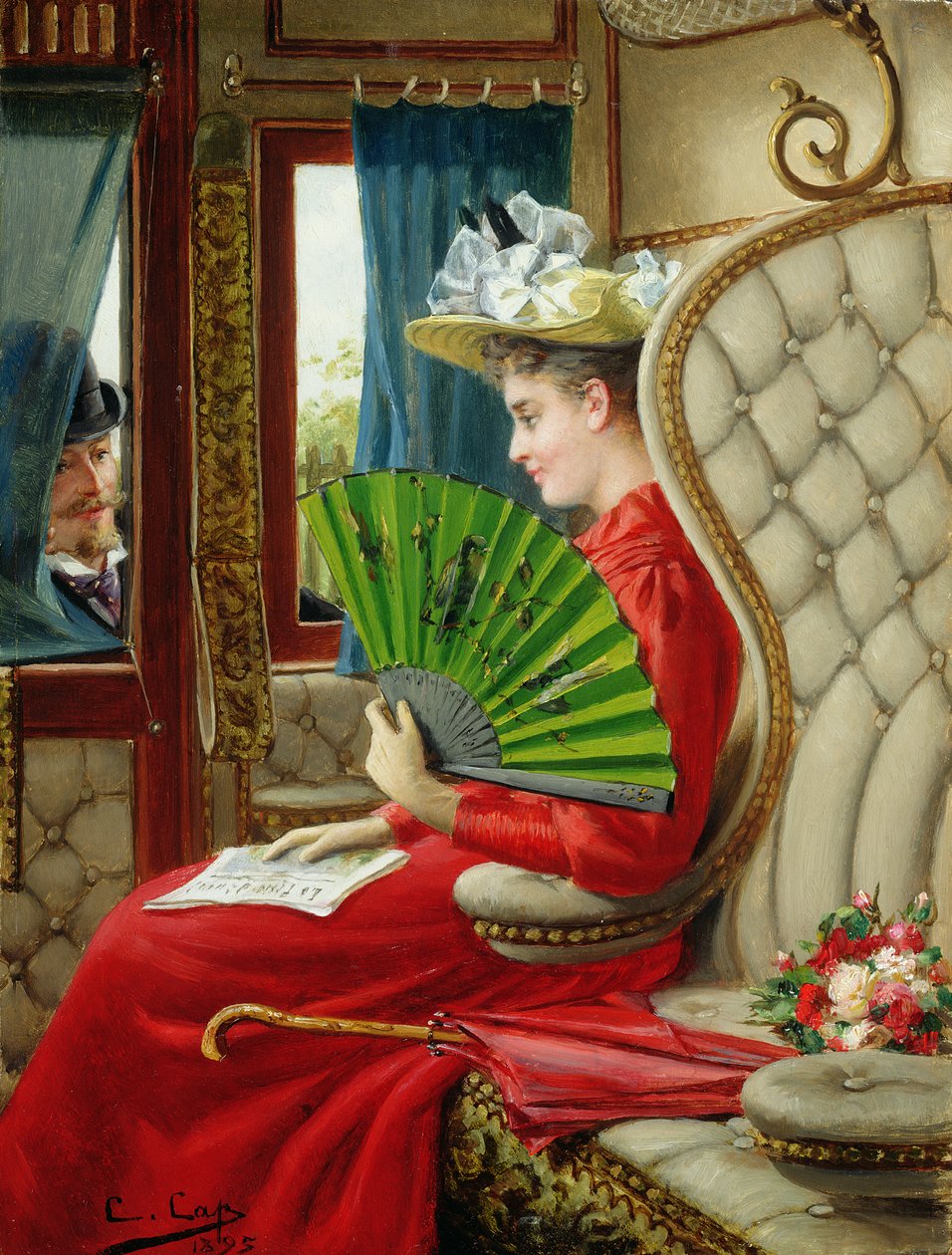 Die Indiskretion, 1895 von Constant Aime Marie Cap