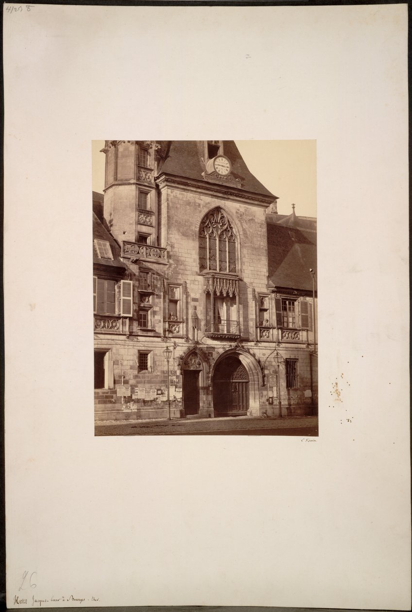 Hotel Jacques Coeur in Bourges von Constant Alexandre Famin