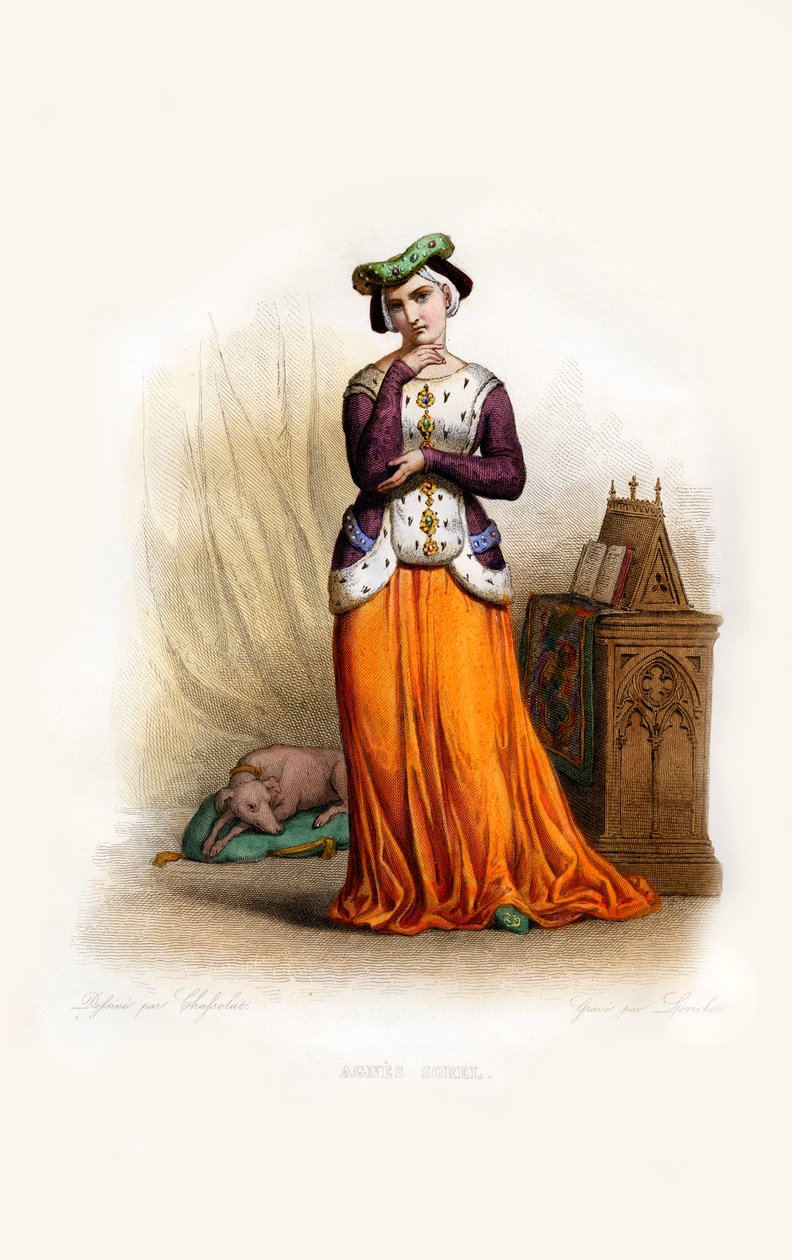 Agnès Sorel von Constant Louis Antoine Lorichon