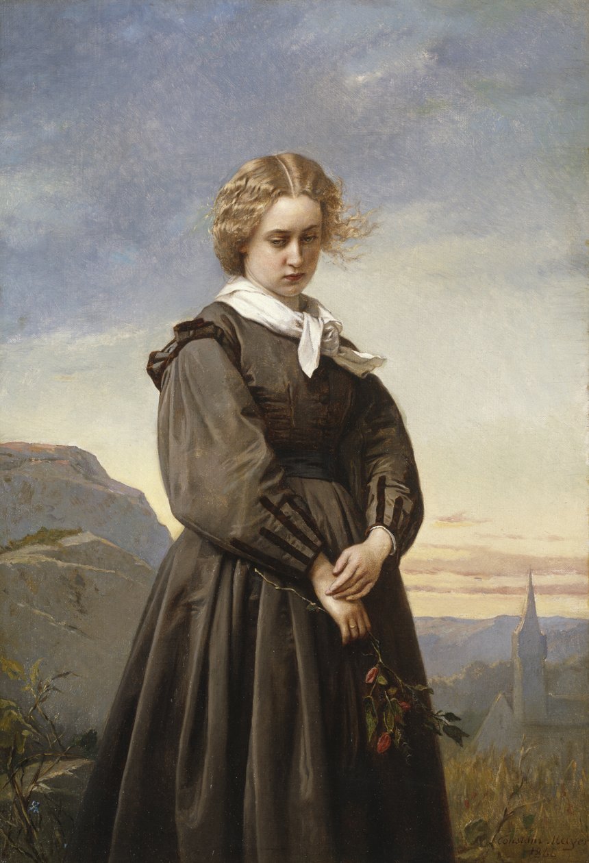 Die Melancholie der Liebe, 1866 von Constant Mayer