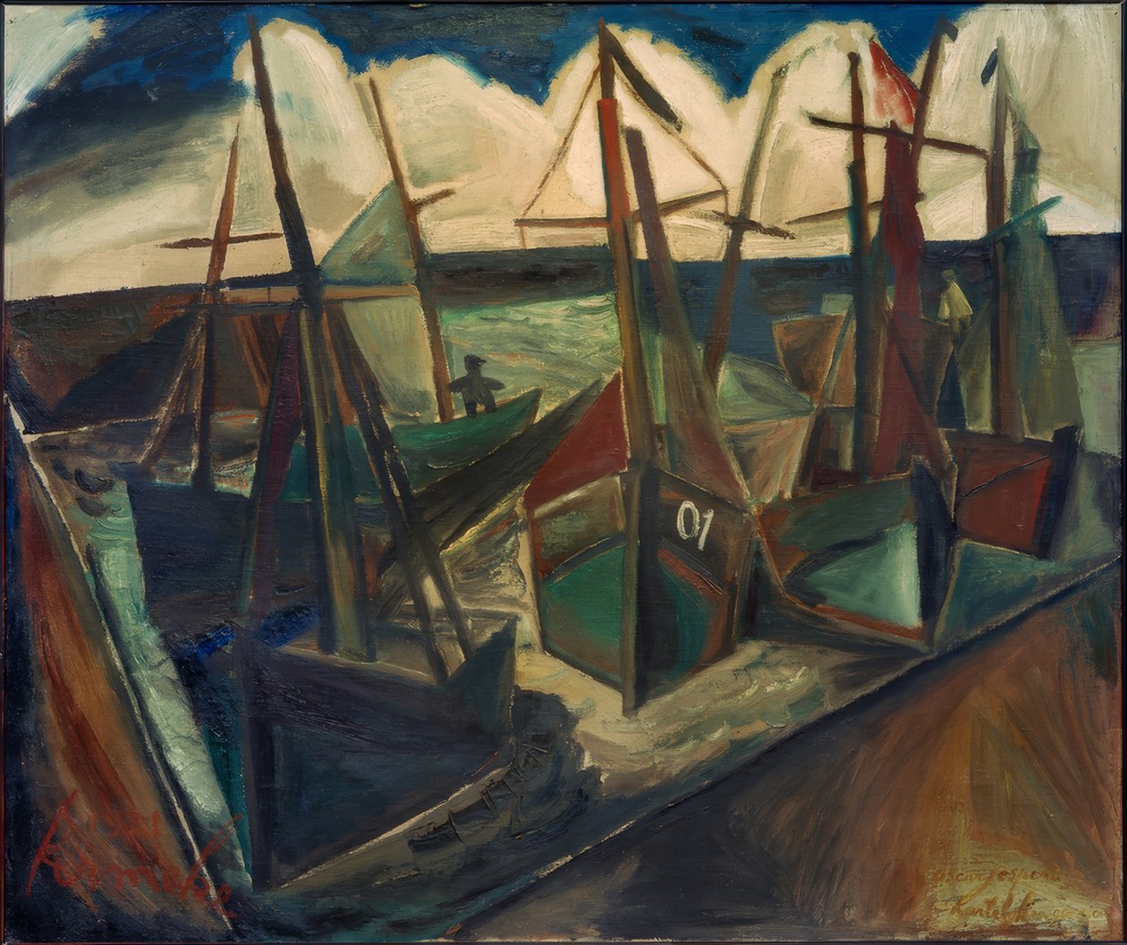Hafen von Ostende von Constant Permeke